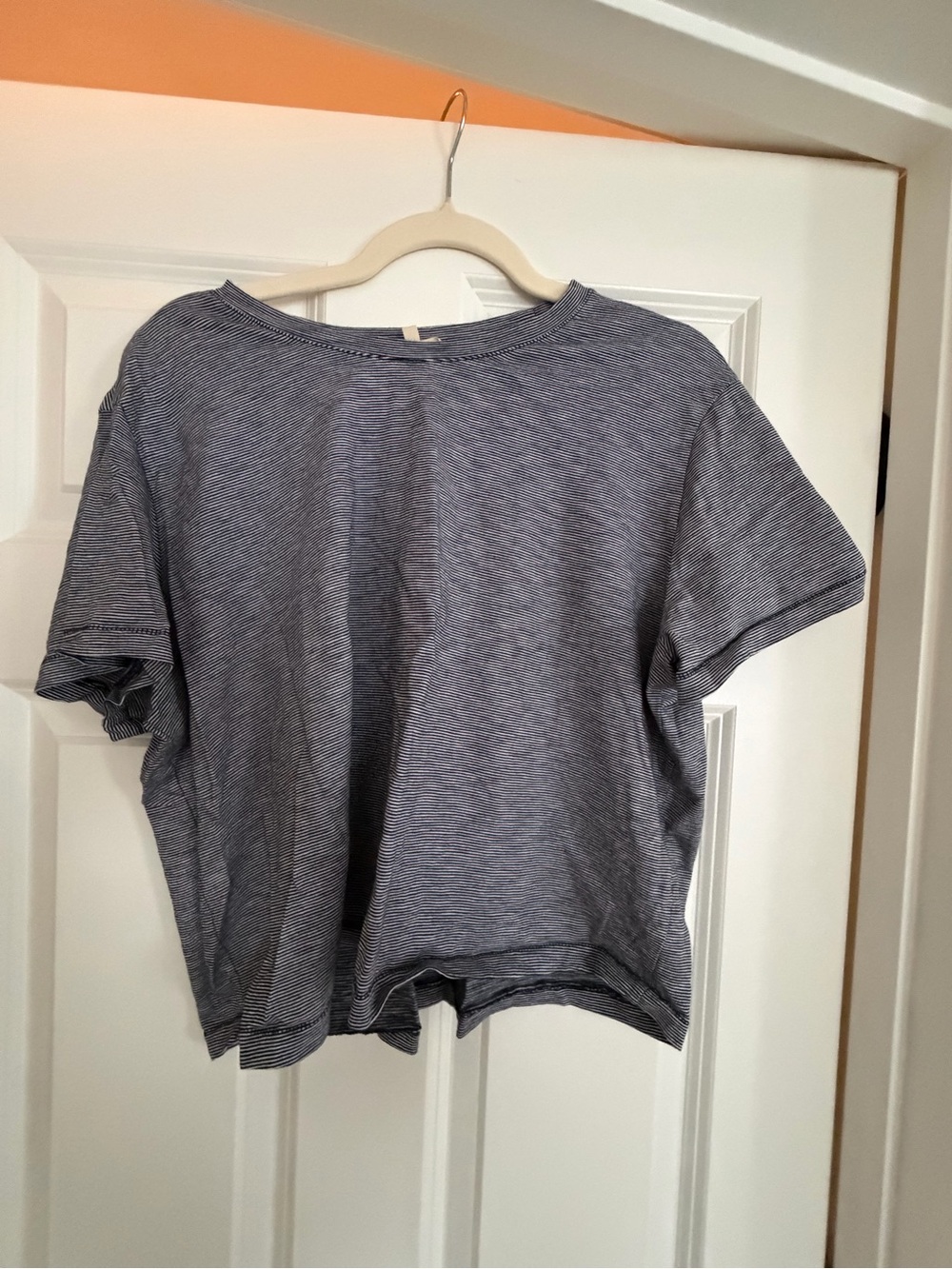 Madewell Boxy Striped Short Sleeve Tee - Blue